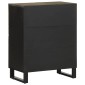 vidaXL Μπουφές Μαύρο 60x33x75 cm Μασίφ Ξύλο Μάνγκο
