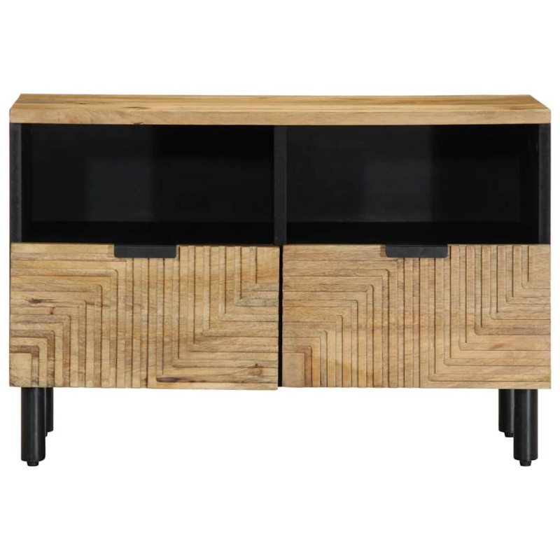 vidaXL Ντουλάπι τηλεόρασης καφέ 70x33x46 cm μασίφ ξύλο Mango