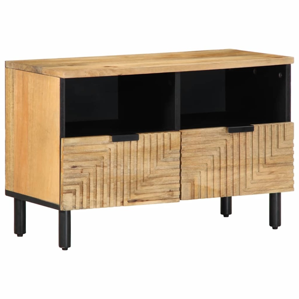 vidaXL Ντουλάπι τηλεόρασης καφέ 70x33x46 cm μασίφ ξύλο Mango