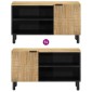 vidaXL Ντουλάπι τηλεόρασης καφέ 80x31,5x46 cm από μασίφ ξύλο Mango