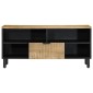 vidaXL Ντουλάπι τηλεόρασης καφέ 100x33x46 cm μασίφ ξύλο Mango