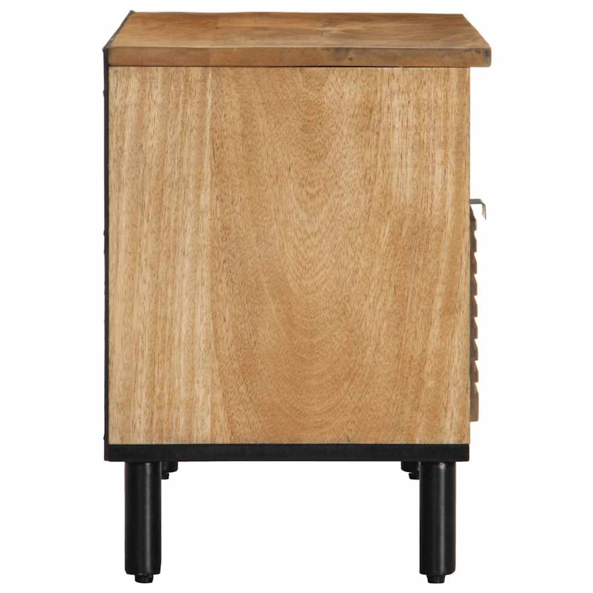 vidaXL Ντουλάπι τηλεόρασης καφέ 80x33x46 cm μασίφ ξύλο Mango
