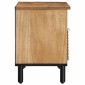 vidaXL Ντουλάπι τηλεόρασης καφέ 80x33x46 cm μασίφ ξύλο Mango