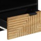 vidaXL Ντουλάπι τηλεόρασης καφέ 80x33x46 cm μασίφ ξύλο Mango
