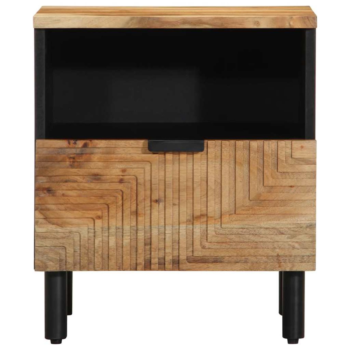 vidaXL Κομοδίνο 40x33x46 εκ. από Μασίφ Ξύλο Ακακίας