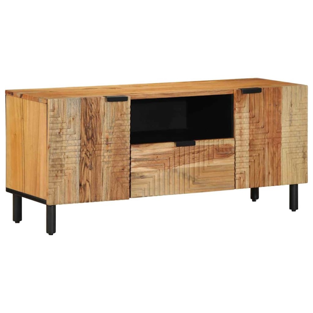 vidaXL Ντουλάπι TV με ράφι Καφέ 105 x 33 x 46 εκ. Στερεό ξύλο μάνγκο