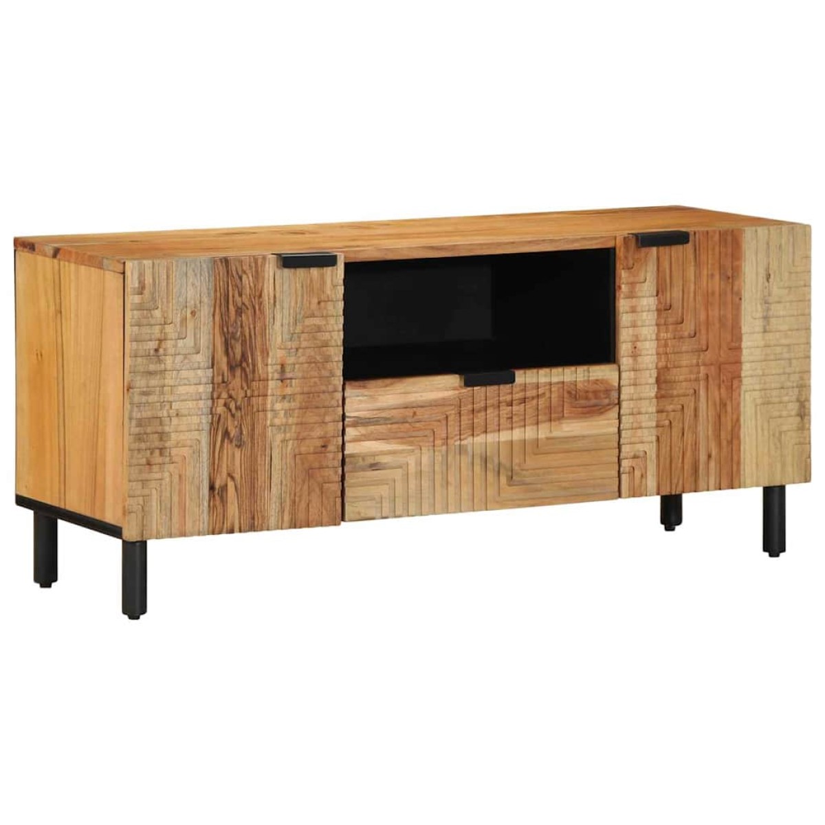 vidaXL Ντουλάπι TV με ράφι Καφέ 105 x 33 x 46 εκ. Στερεό ξύλο μάνγκο