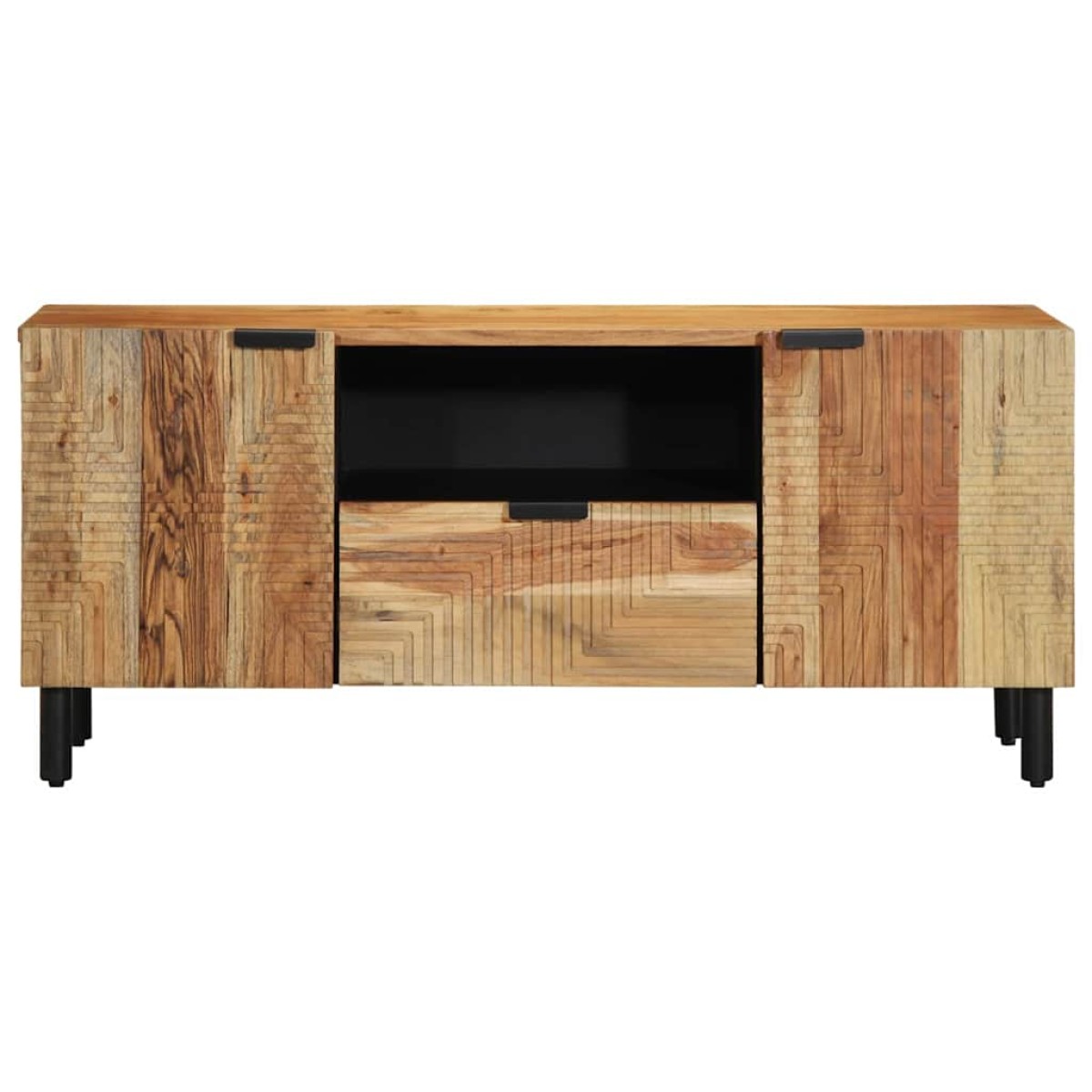 vidaXL Ντουλάπι TV με ράφι Καφέ 105 x 33 x 46 εκ. Στερεό ξύλο μάνγκο