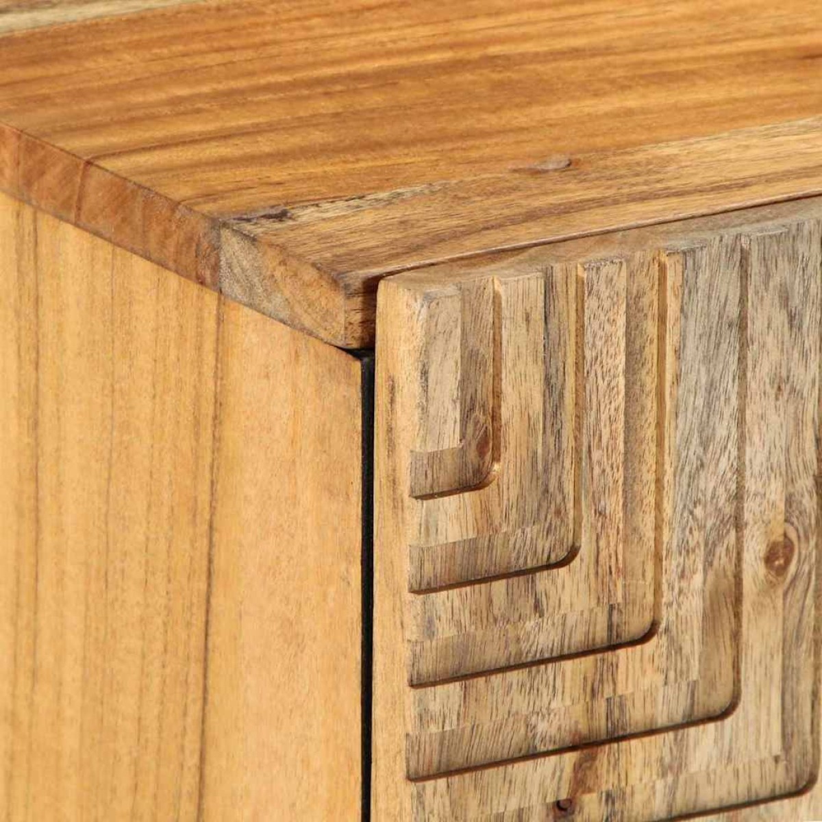 vidaXL Ντουλάπι TV με ράφι Καφέ 105 x 33 x 46 εκ. Στερεό ξύλο μάνγκο