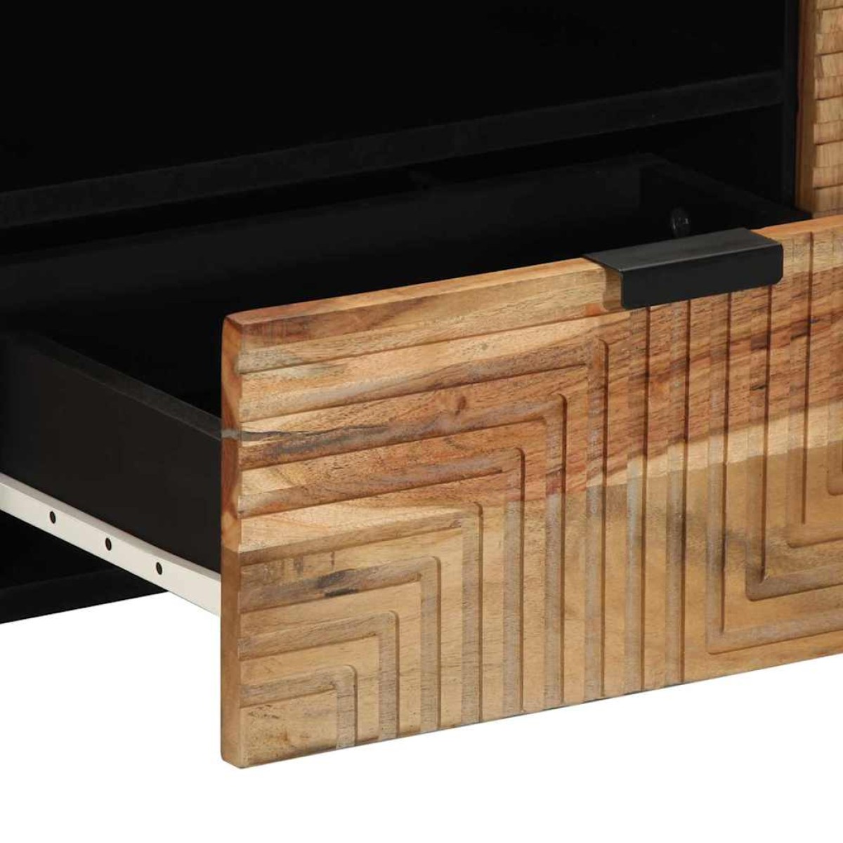 vidaXL Ντουλάπι TV με ράφι Καφέ 105 x 33 x 46 εκ. Στερεό ξύλο μάνγκο