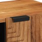 vidaXL Ντουλάπι TV με ράφι Καφέ 80 x 33 x 46 εκ Στερεό ξύλο μάνγκο