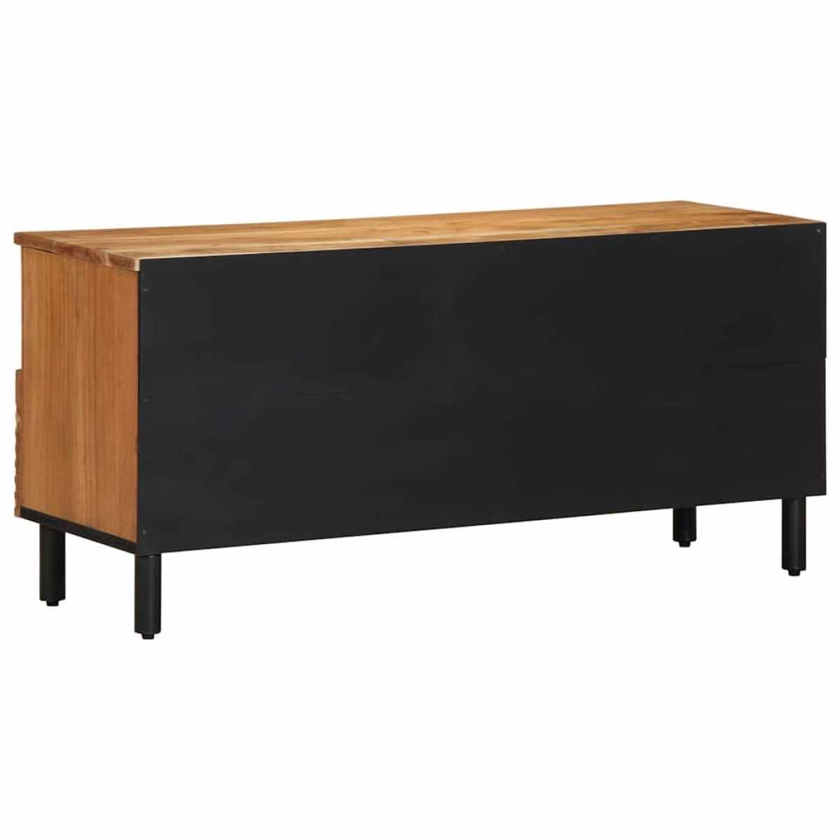 vidaXL Ντουλάπι TV με ράφι Καφέ 100 x 33,5 x 46 εκ Στερεό ξύλο μάνγκο