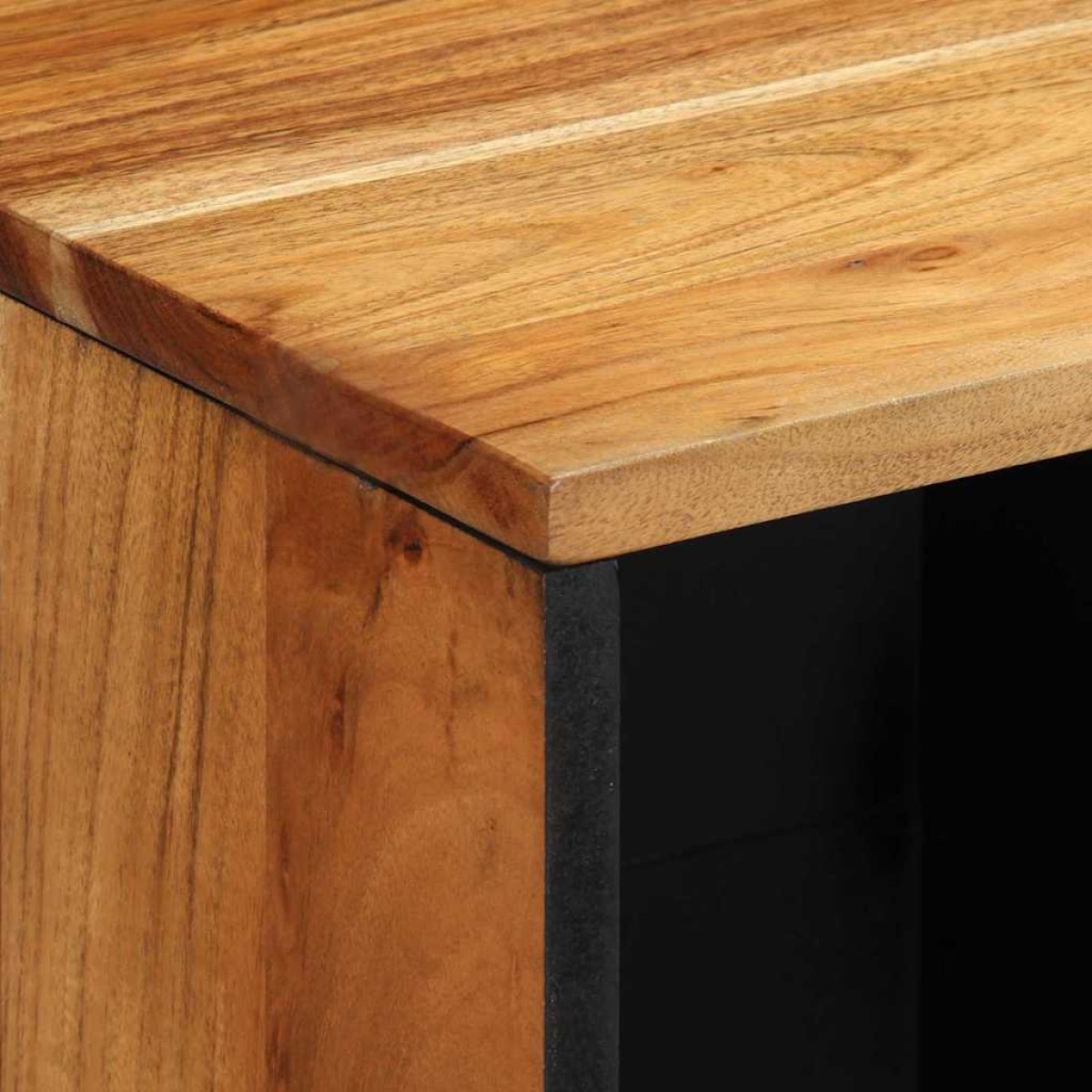 vidaXL Πλαϊνό γραφείο Καφέ 80 x 33,5 x 75 εκ Στερεό ξύλο μάνγκο