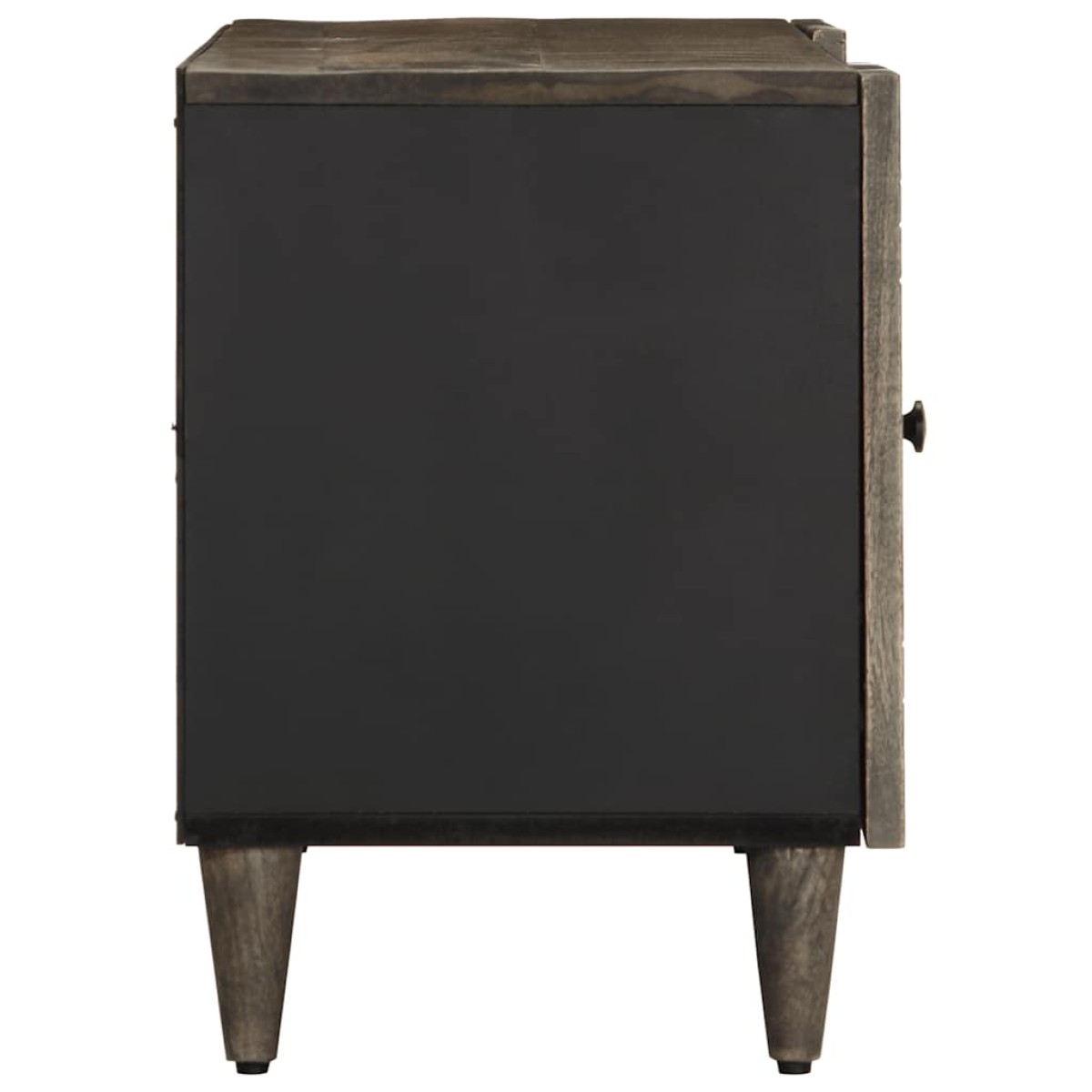ντουλάπι τηλεόρασης vidaXL ανοιχτό γκρι 105x33,5x46cm μασίφ ξύλο Mango