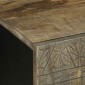 ντουλάπι τηλεόρασης vidaXL ανοιχτό γκρι 105x33,5x46cm μασίφ ξύλο Mango