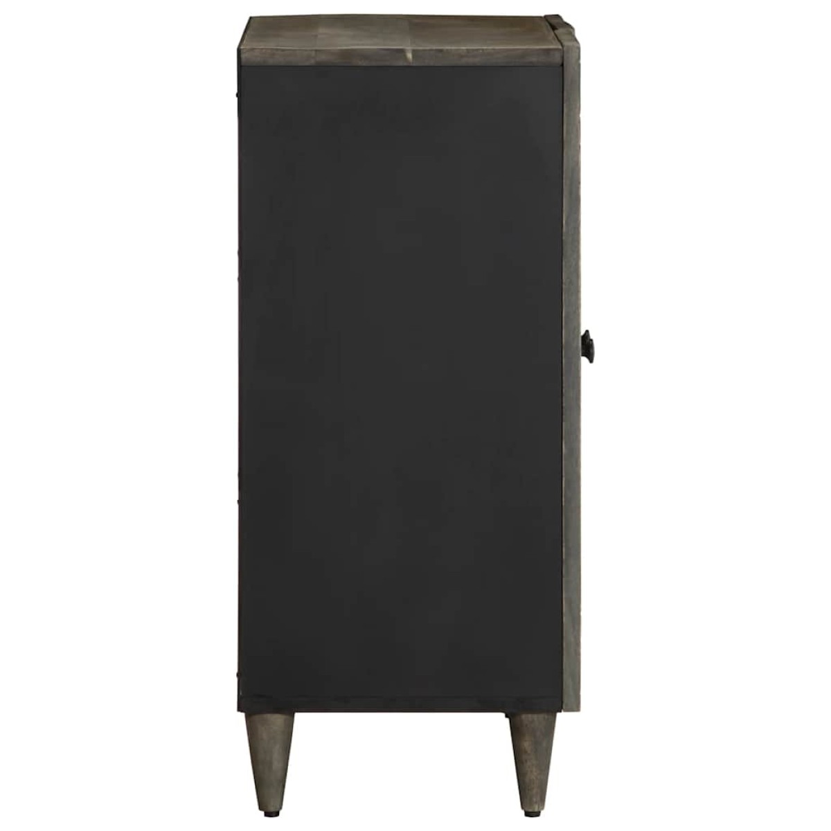 vidaXL Sideboard ανοιχτό γκρι 60x33,5x75 cm μασίφ ξύλο Mango