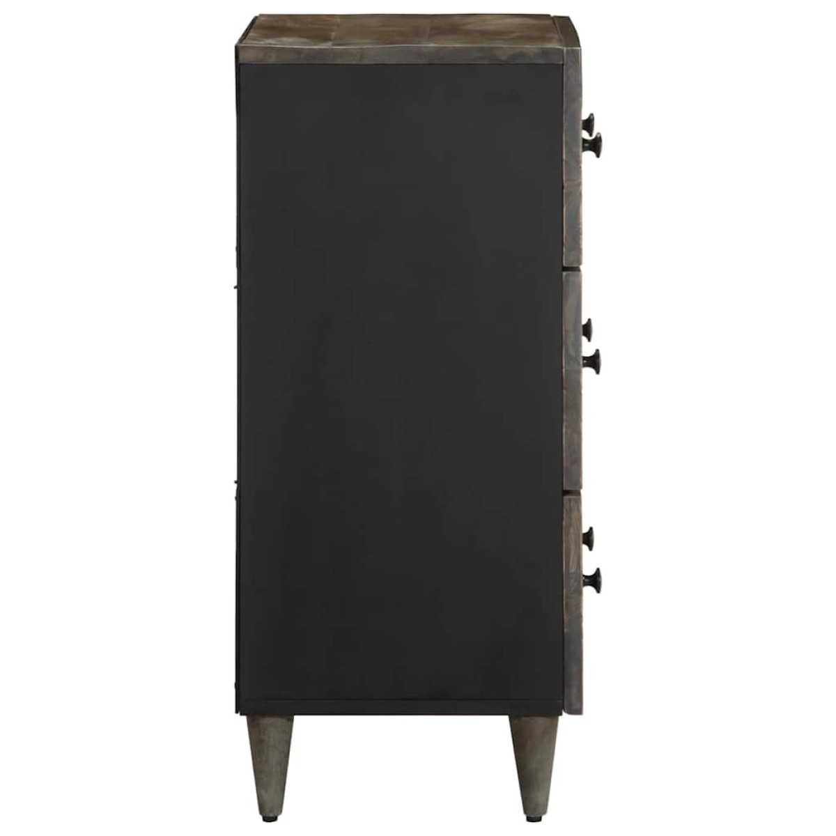 vidaXL Sideboard ανοιχτό γκρι 60x33,5x75 cm μασίφ ξύλο Mango