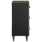 vidaXL Sideboard ανοιχτό γκρι 60x33,5x75 cm μασίφ ξύλο Mango