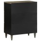 vidaXL Sideboard ανοιχτό γκρι 60x33,5x75 cm μασίφ ξύλο Mango
