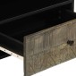 vidaXL Έπιπλο Τηλεόρασης Μαύρο 80 x 33 x 46 εκ. από Μασίφ Ξύλο Μάνγκο