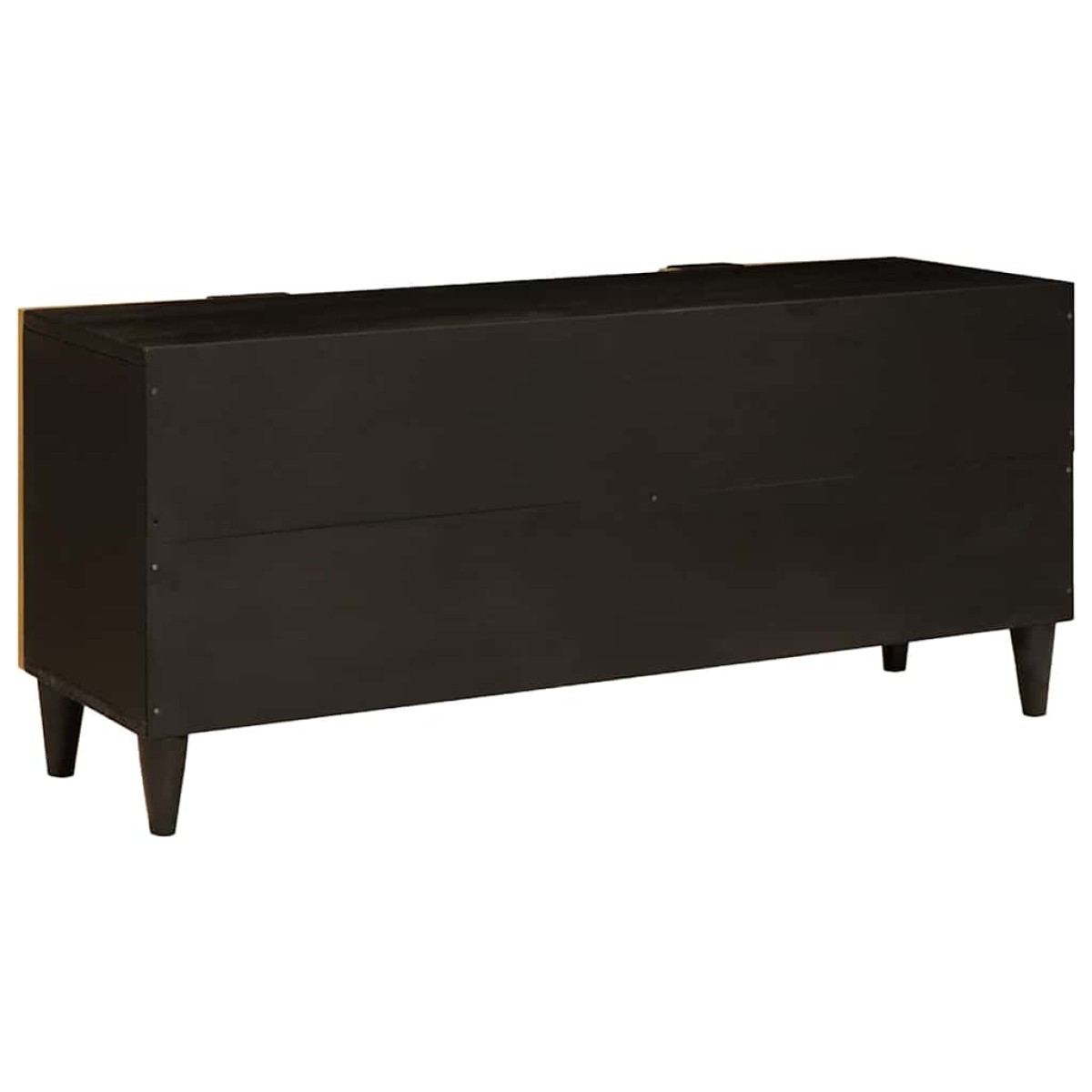 vidaXL Ντουλάπι TV Μαύρο και Χρυσό 105 x 33 x 46 εκ.