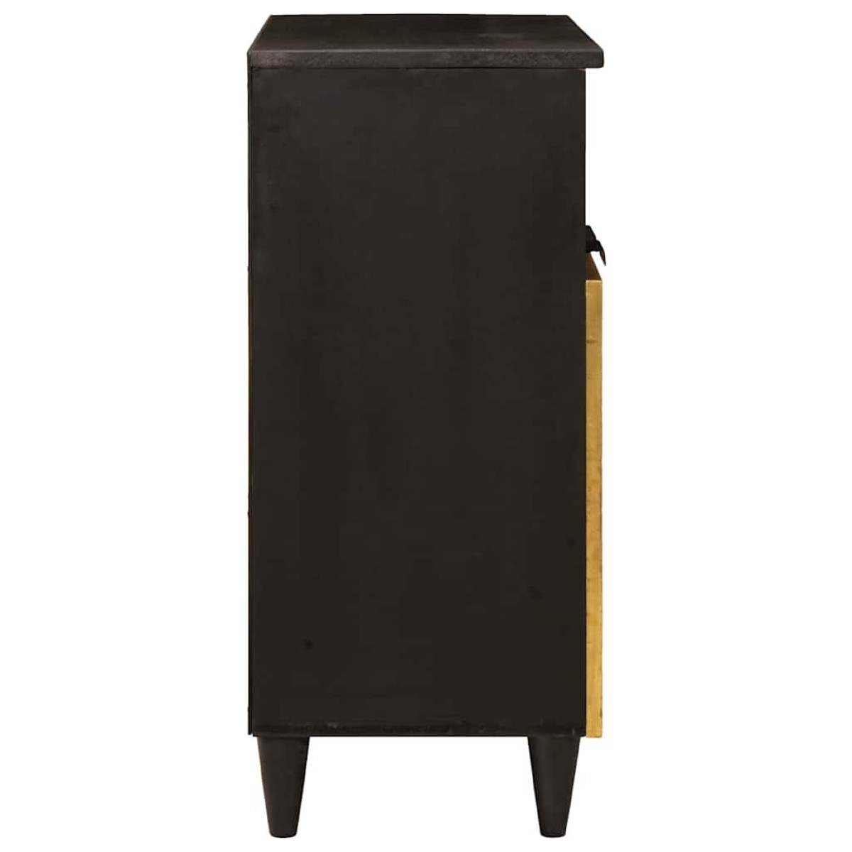 vidaXL Πλαϊνό γραφείο Μαύρο και Χρυσό 60 x 33 x 75 cm