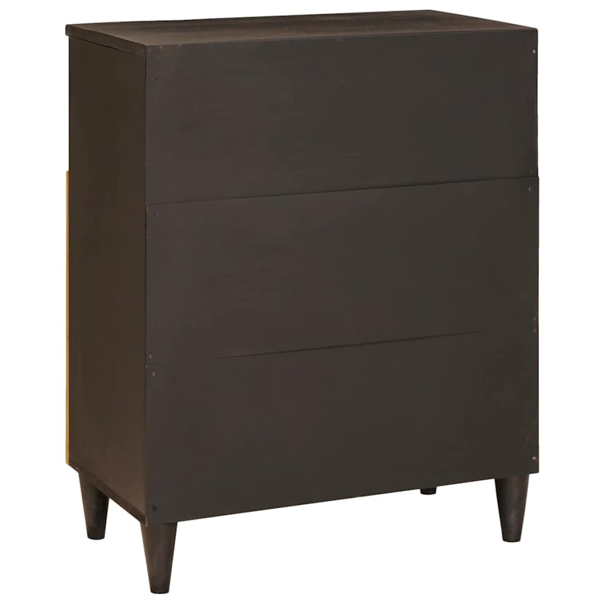 vidaXL Πλαϊνό γραφείο Μαύρο και Χρυσό 60 x 33 x 75 cm