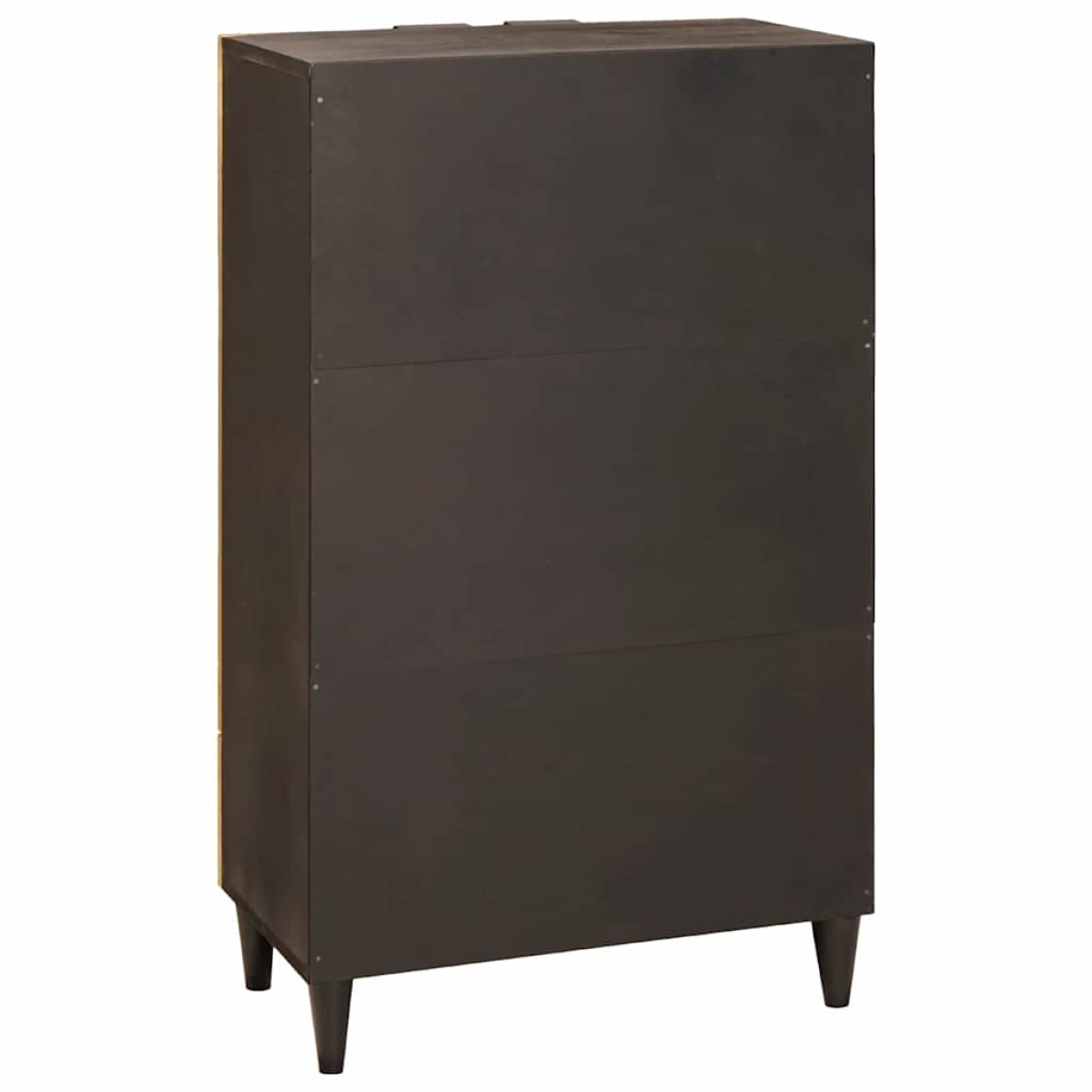 vidaXL Βοηθητικό ντουλάπι Μαύρο και Χρυσό 60 x 33,5 x 100 εκ.