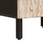 vidaXL Κομοδίνο Λευκό 40 x 33 x 46 εκ. Στερεό ξύλο μάνγκο