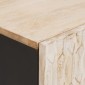 vidaXL Κομοδίνο με συρτάρι Λευκό 40 x 33 x 46 εκ. Στερεό ξύλο μάνγκο