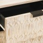 vidaXL Κομοδίνο με συρτάρι Λευκό 40 x 33 x 46 εκ. Στερεό ξύλο μάνγκο