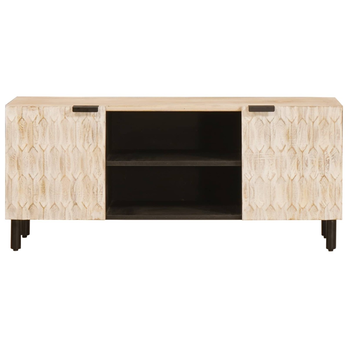 vidaXL Ντουλάπι TV Λευκό Φινίρισμα Καθαρισμού 105 x 33 x 46 εκ.