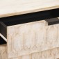 vidaXL Κομοδίνο με συρτάρι Λευκό 50 x 33 x 62 εκ. Στερεό ξύλο μάνγκο