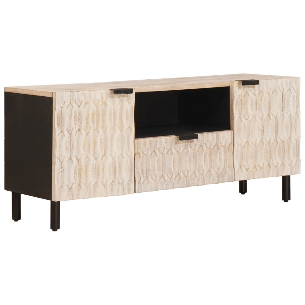 vidaXL Ντουλάπι TV Λευκό Φινίρισμα Καθαρισμού 105 x 33 x 46 εκ.