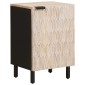 vidaXL Ντουλάπι Μπάνιου Λευκό 38 x 33 x 58 εκ. Στερεό ξύλο μάνγκο