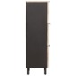 vidaXL Highboard Λευκό Φινίρισμα Καθαρισμού 40 x 33 x 110 εκ