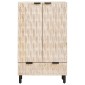 vidaXL Highboard με πόρτα Λευκό Φινίρισμα Καθαρισμού 60 x 33 x 100 εκ.