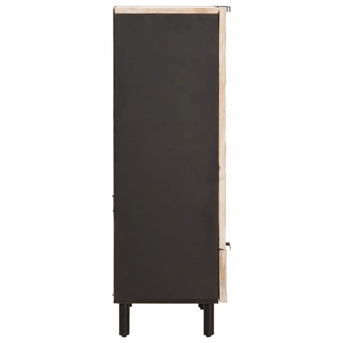 vidaXL Highboard με πόρτα Λευκό Φινίρισμα Καθαρισμού 60 x 33 x 100 εκ.