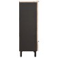 vidaXL Highboard με πόρτα Λευκό Φινίρισμα Καθαρισμού 60 x 33 x 100 εκ.