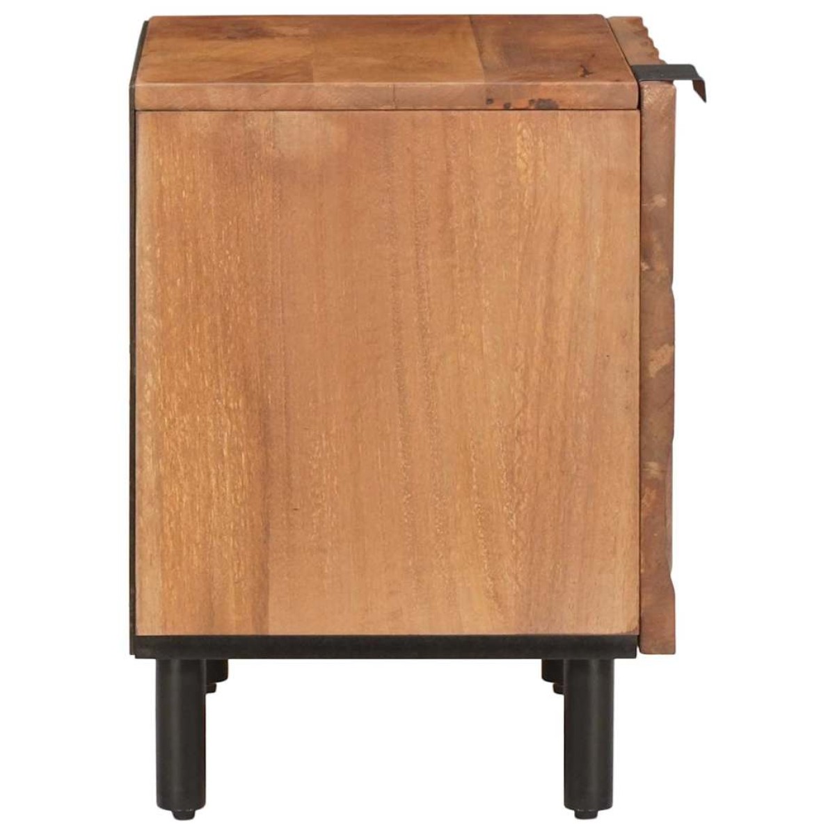 vidaXL Κομοδίνο 2 τμχ. Καφέ 40 x 33 x 46 εκ. Στερεό ξύλο μάνγκο