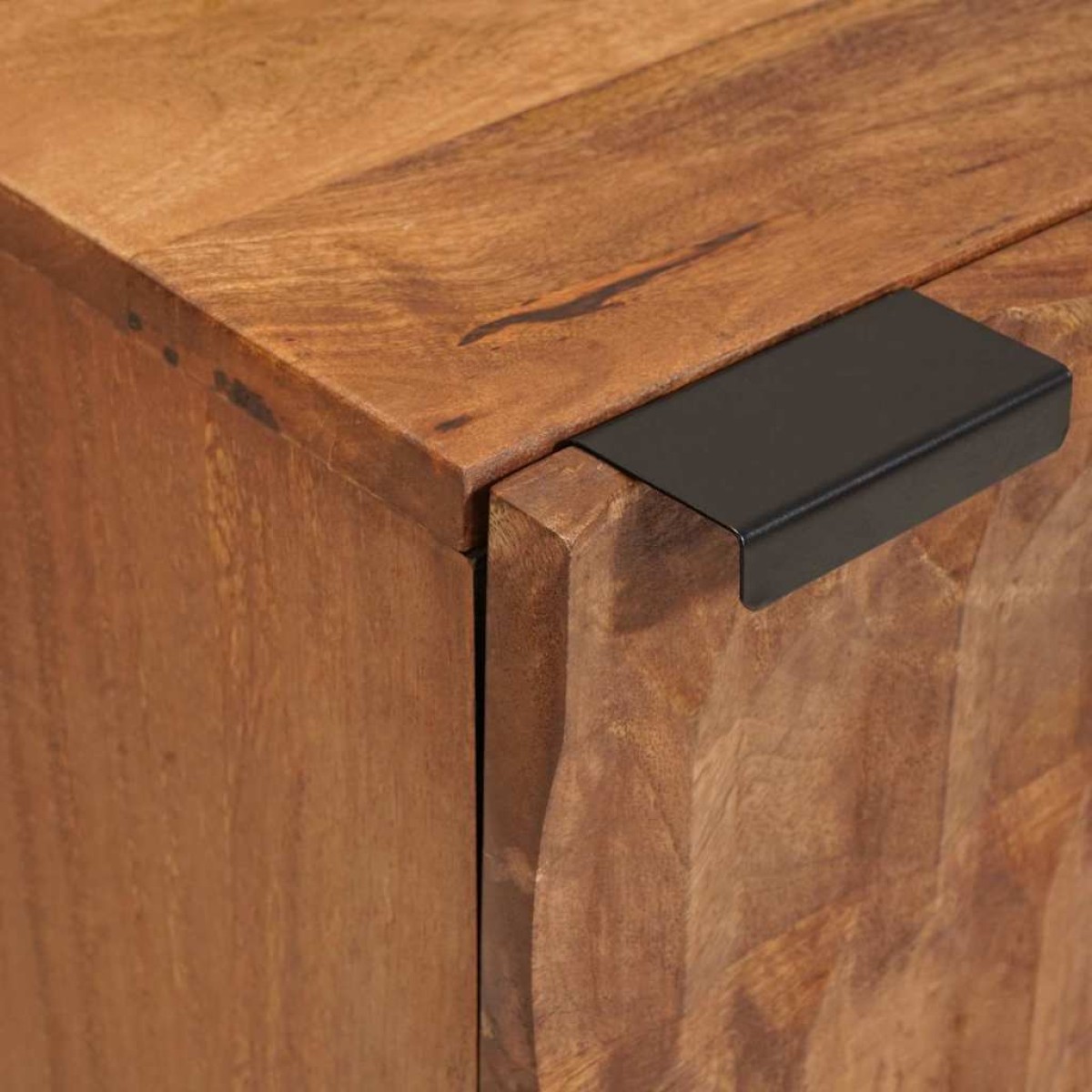 vidaXL Κομοδίνο 2 τμχ. Καφέ 40 x 33 x 46 εκ. Στερεό ξύλο μάνγκο