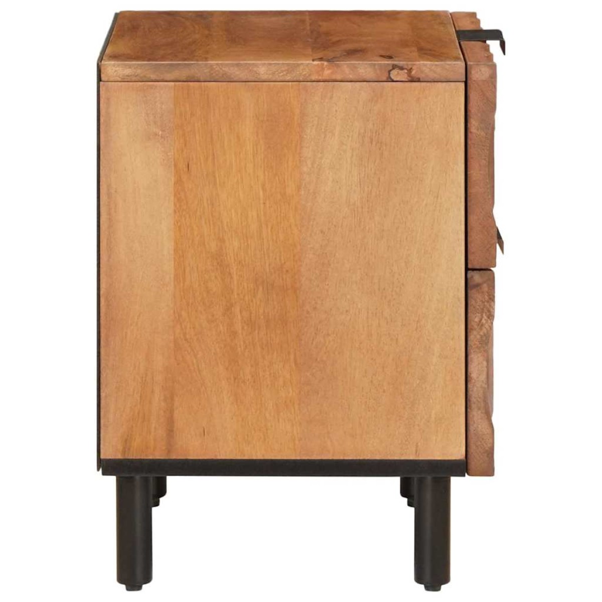 vidaXL Κομοδίνο με συρτάρι Καφέ 40 x 33 x 46 εκ. Στερεό ξύλο μάνγκο