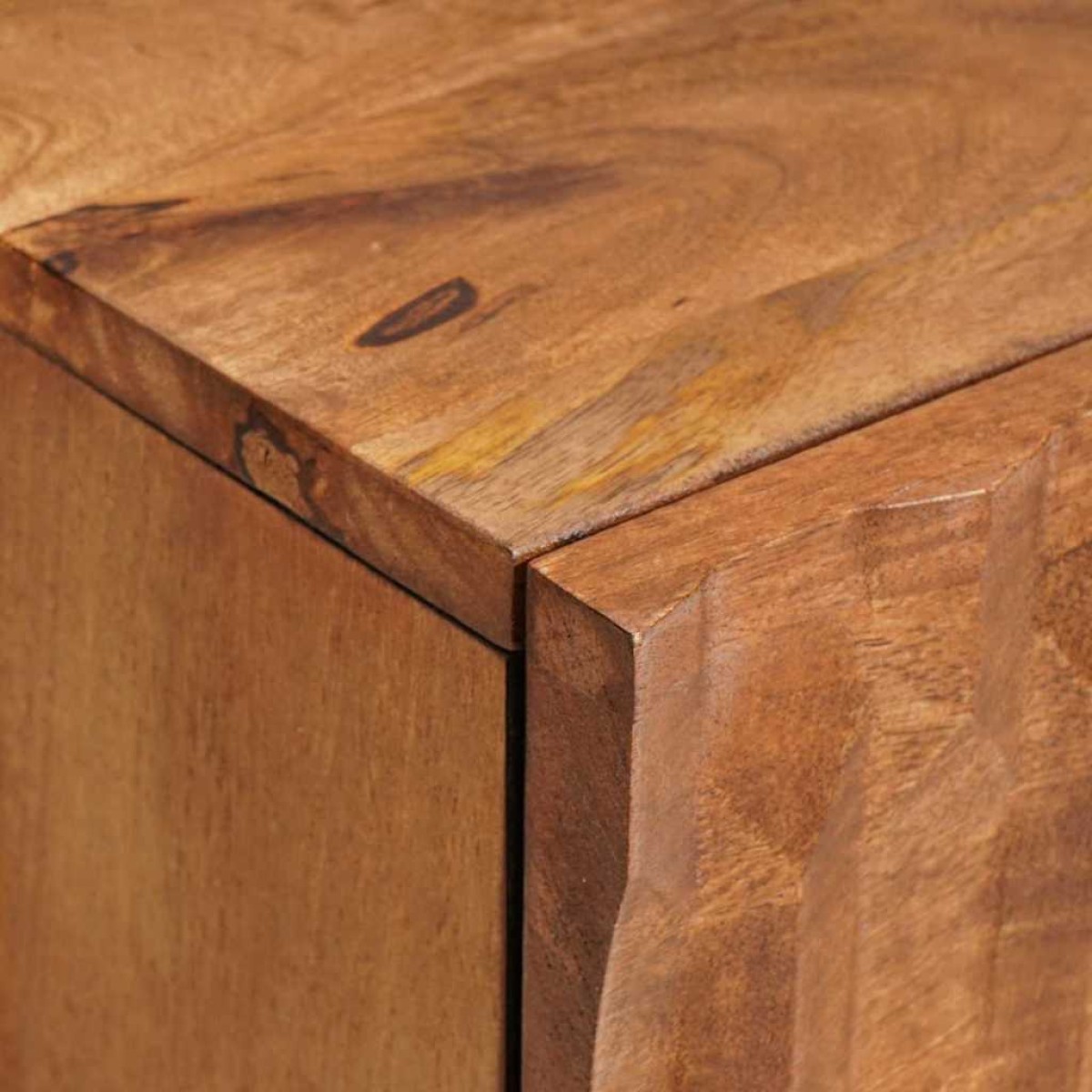 vidaXL Κομοδίνο με συρτάρι Καφέ 40 x 33 x 46 εκ. Στερεό ξύλο μάνγκο