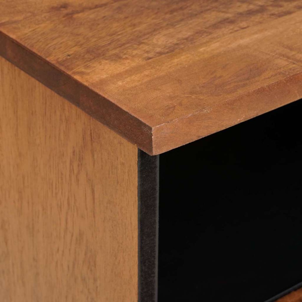 vidaXL Κομοδίνο με συρτάρι Καφέ 40 x 33 x 46 εκ. Στερεό ξύλο μάνγκο