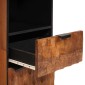 vidaXL Ντουλάπι Μπάνιου Καφέ 38 x 33 x 160 εκ. Στερεό ξύλο μάνγκο