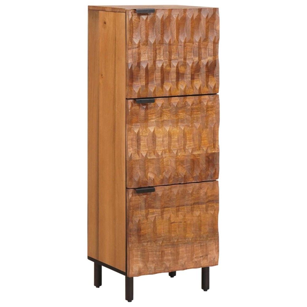 vidaXL Highboard Καφέ Φινίρισμα Ακακίας 40 x 33 x 110 εκ