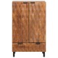 vidaXL Highboard με συρτάρι Καφέ Φινίρισμα Ακακίας 60 x 33 x 100 εκ.