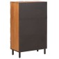 vidaXL Highboard με συρτάρι Καφέ Φινίρισμα Ακακίας 60 x 33 x 100 εκ.