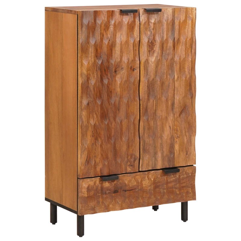 vidaXL Highboard με συρτάρι Καφέ Φινίρισμα Ακακίας 60 x 33 x 100 εκ.