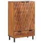 vidaXL Highboard με συρτάρι Καφέ Φινίρισμα Ακακίας 60 x 33 x 100 εκ.